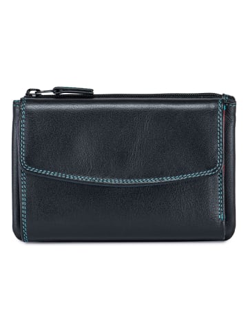MYWALIT Geldbörse RFID Schutz Leder 14 cm black-pace