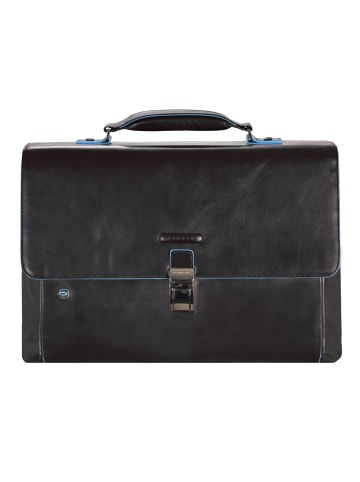 Piquadro Blue Square Aktentasche II Leder 40 cm Laptopfach in black