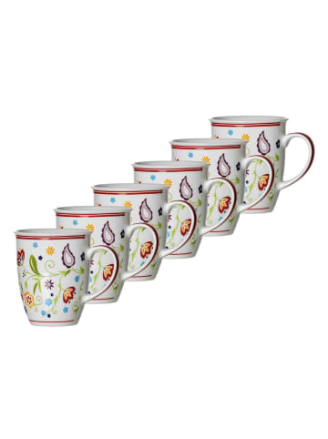Ritzenhoff & Breker 6er Set Kaffeebecher Shanti 320 ml bunt in bunt