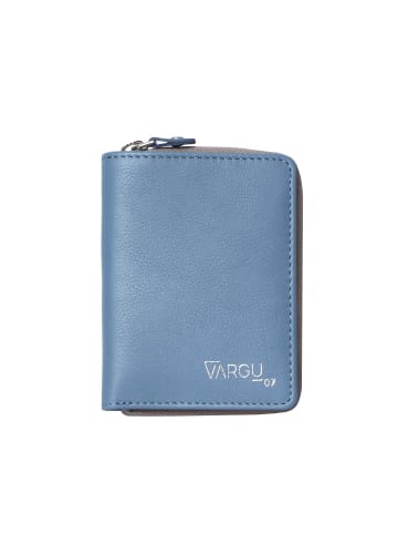 VARGU Echtleder Geldbörse LYNE 1-A in sky blue - grey