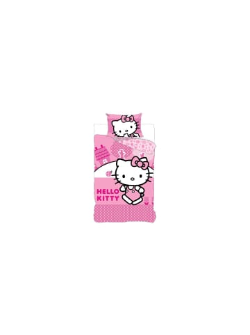 Hello Kitty Pink World Kinderbettwäsche 100x135