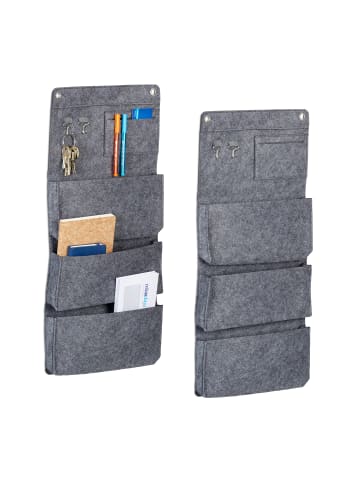 relaxdays 2 x Hängeorganizer - (B)30 x (H)65 cm