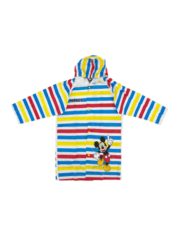 Disney Mickey Mouse Kinder Regenmantel bunt mit Kapuze wasserdicht in Mehrfarbig