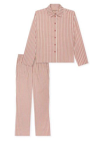 Schiesser Pyjama Selected Premium in terracotta