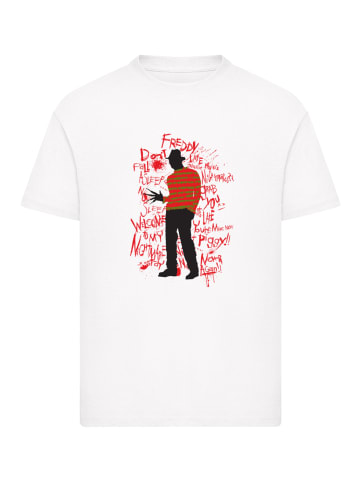 F4NT4STIC T-Shirt Nightmare On Elm Street Official Freddy Krüger in weiß