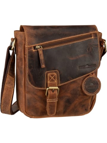 Greenburry Umhängetasche Vintage 1540 Revolver Bag S in Sattelbraun