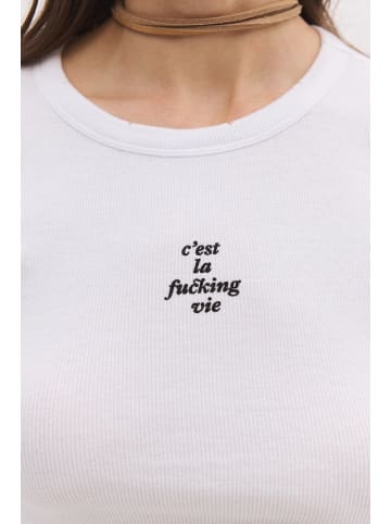 NO MATTER WHAT Shirt in Weiß