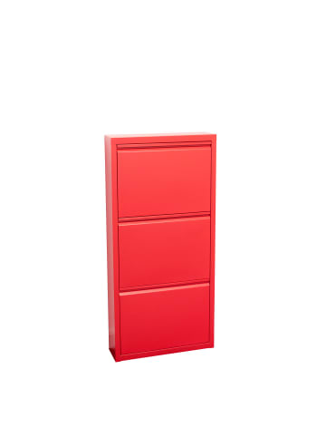 ebuy24 Schuhschrank Pisa 1 Rot 50 x 16 cm