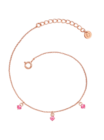 Glanzstücke München Armband Sterling Silber Turmalin in roségold