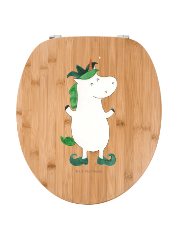 Mr. & Mrs. Panda Motiv WC Sitz Einhorn Joker ohne Spruch in Braun