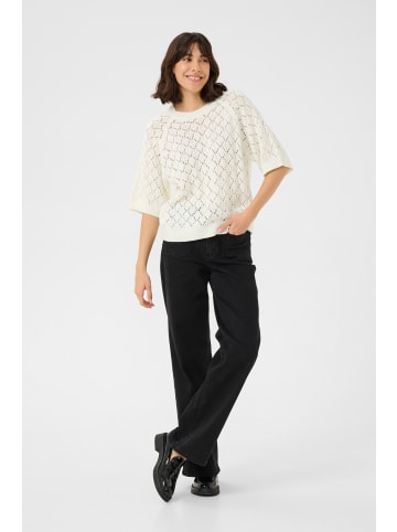 Kaffe Strickpullover KAnika in Chalk