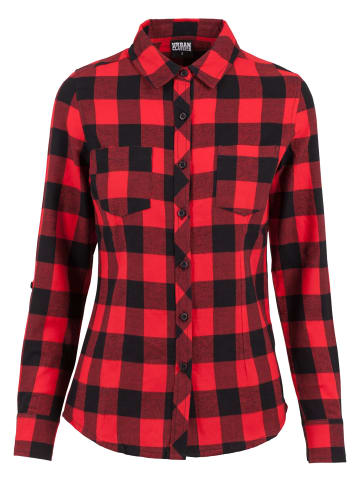 Urban Classics Flanell-Hemden in blk/red