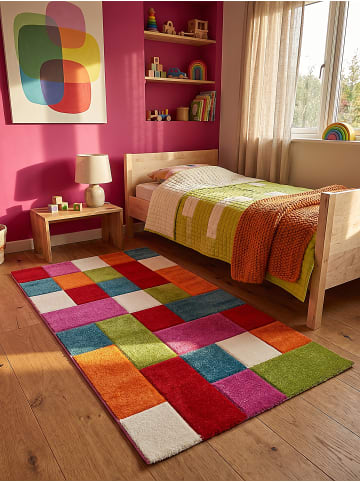 KADIMA DESIGN Teppich Kinderzimmer Kinder-Motiv Kinderzimmer pflegeleicht Motiv in Mehrfarbig