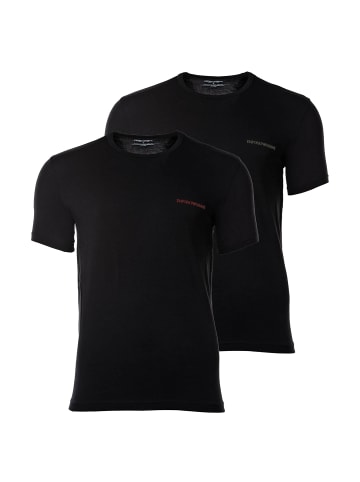 Emporio Armani T-Shirt 2er Pack in Schwarz