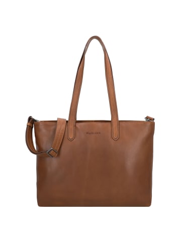 Plevier Power Shopper Tasche Leder 31 cm Laptopfach in cognac
