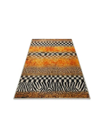 Badematte "Jungle Stripes" in Gelb Orange