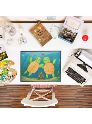 Mr. & Mrs. Panda tischschutzmatte Schildkröten Paar Design ohne ... in Weiß