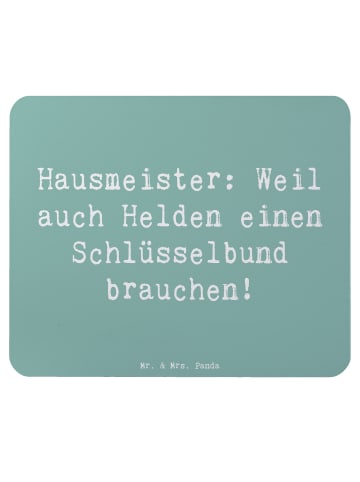 Mr. & Mrs. Panda Mauspad Spruch Hausmeister Held mit Spruch in Meeresbrise
