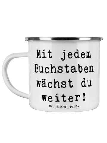 Mr. & Mrs. Panda Becher Spruch Schulanfang Inspiration mit Spruch in Weiß
