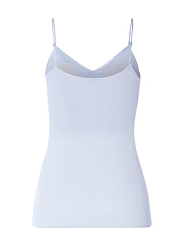 Hanro Spaghettitop Cotton Seamless Padded in blue dove