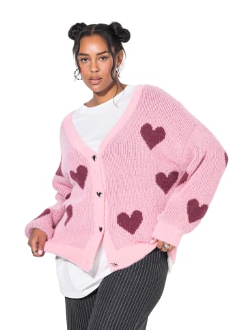 Studio Untold Strickjacke in rosa