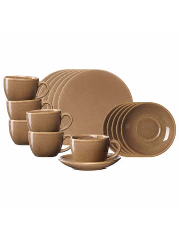 Ritzenhoff & Breker 18er Set Kaffeeservice Sahara in Hellbraun