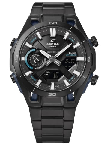 Casio Edifice Herren-Armbanduhr Sospensione Solar Schwarz