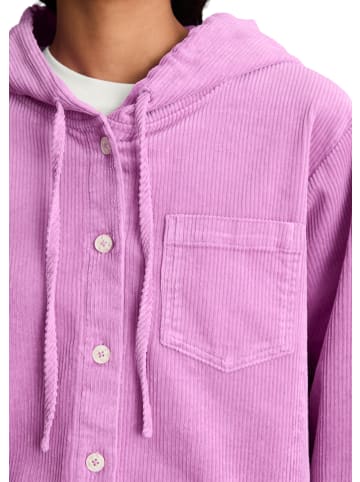 Marc O'Polo DENIM Kapuzen-Cordbluse relaxed in Smoky Grape