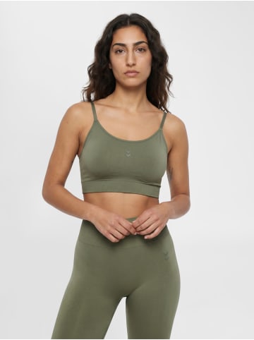 Hummel Bh Hmlflow Multisport Damen in DEEP LICHEN GREEN