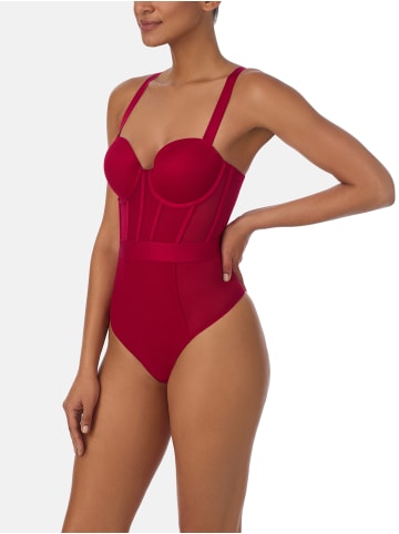 DKNY Bodysuit Sheers in PERSIANRED