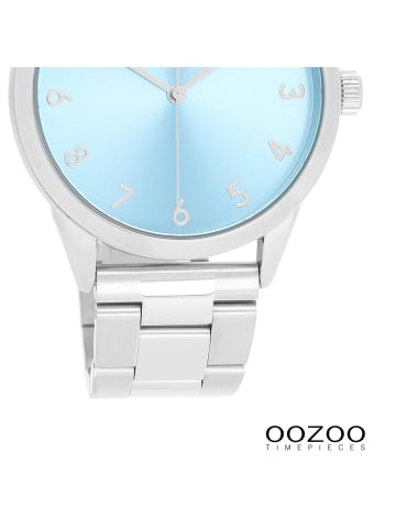 Oozoo Analog-Armbanduhr Oozoo Timepieces silber groß (ca. 40mm)