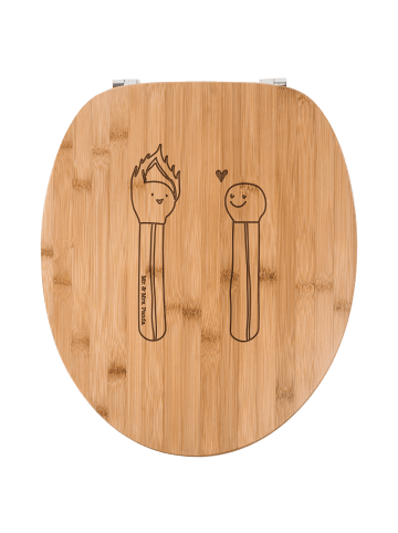 Mr. & Mrs. Panda WC-Brille Streichhölzer ohne Spruch in Transparent