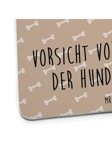 Mr. & Mrs. Panda Tischuntersetzer Hund Flauschig mit Spruch in Hundeglück