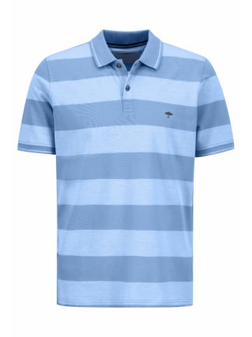 FYNCH-HATTON Polo, Two-Tone Stripes in Light sky