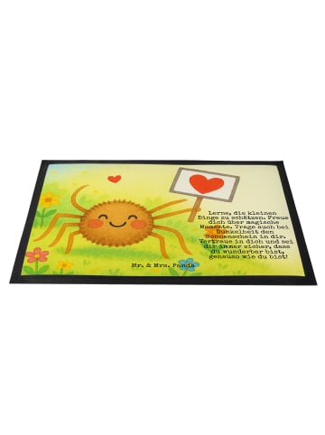 Mr. & Mrs. Panda Fußmatte außen Spinne Agathe Motivation Design ... in Weiß