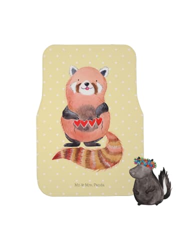 Mr. & Mrs. Panda Automatte Roter Panda ohne Spruch in Gelb Pastell