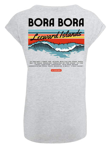 F4NT4STIC T-Shirt PLUS SIZE Bora Bora Leewards Island in grau meliert