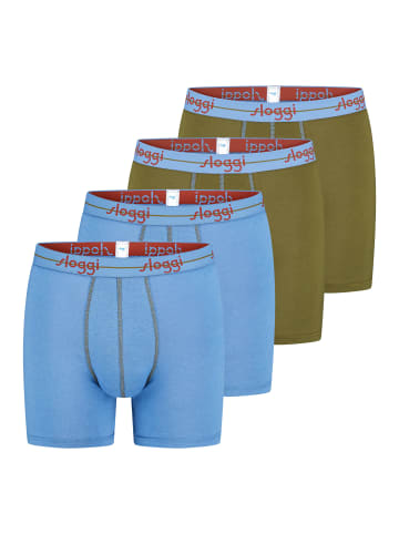 Sloggi Long Short / Pant men Start in Blau / Grün
