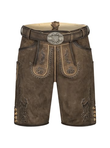 KRÜGER Lederhose Sean in braun