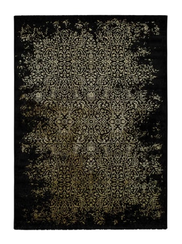 Atticgo Kurzflor-Teppich GOLD in schwarz