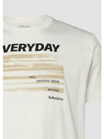 s.Oliver T-Shirt in 02D1_creme