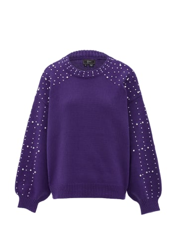 faina Damen Pullover Mit Perlen in LILA
