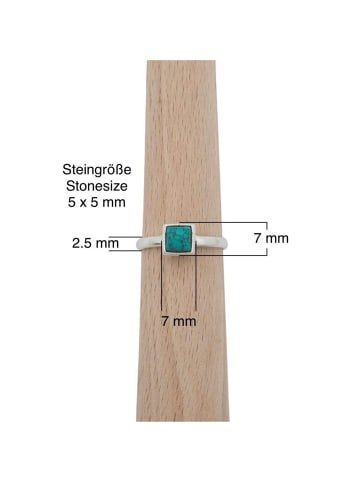 mantraroma 925er Silber - Ringe mit Türkis