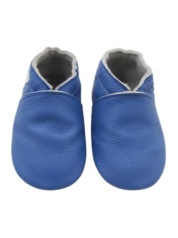 Basrakids Baby Krabbelschuhe aus Leder, weiche Lauflernschuhe mit rutschfester Sohle 