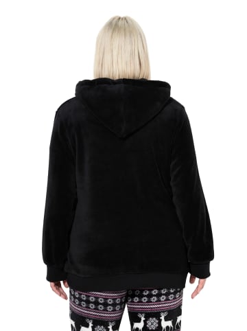 Ulla Popken Loungewear Oberteil in schwarz