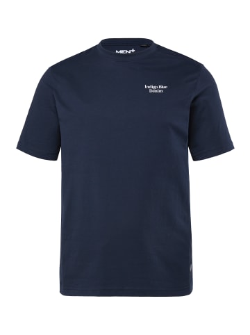 Men Plus Kurzarm T-Shirt in navy blau