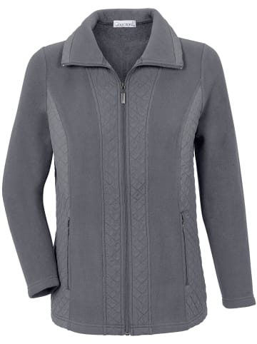 WITT WEIDEN Fleece-Jacke in grau-meliert