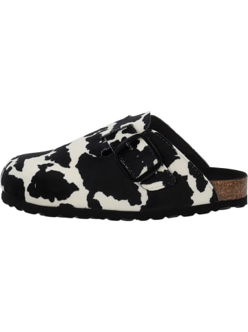 Palado Pantoletten Kiel Western in Kuh Schwarz