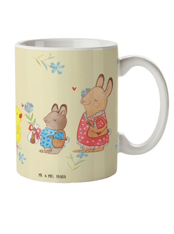 Mr. & Mrs. Panda Plastikbecher Ostern Geschenke ohne Spruch in Blumig