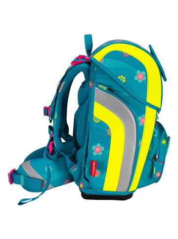 Scout Genius DIN - Schulranzen Set 4 tlg. mit Turnbeutel (Action) in Little Flowers